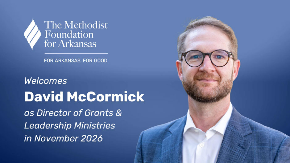 David McCormick announced as new Director of Grants and Leadership Ministries